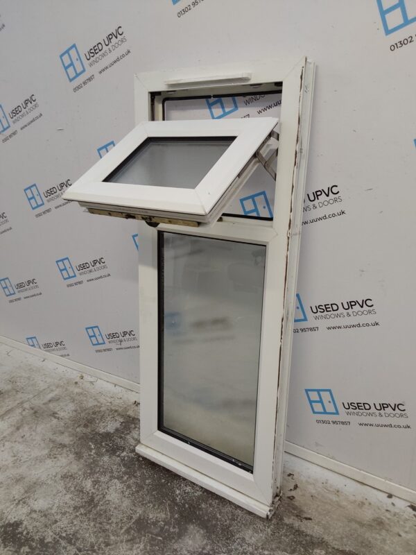 Used White Upvc Window 530mm x 1280mm W0545 - Image 4