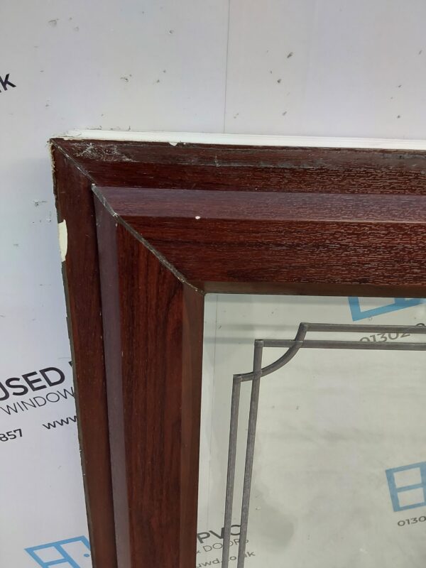 Used Rosewood Upvc Window 1160mm x 1155mm LW0121 - Image 9