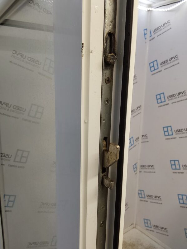 Used White Upvc Full Glass Back Door (Outwards Opening) 920mm x 2030mm 0781 - Image 5