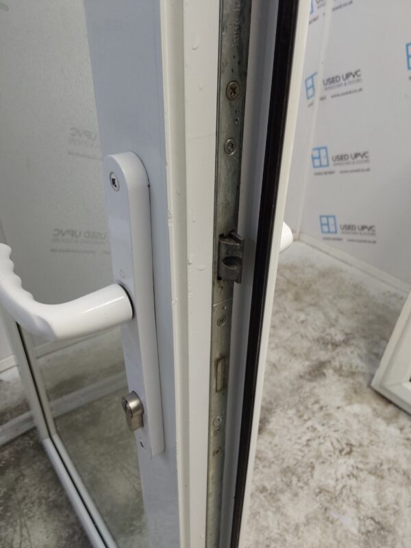 Used White Upvc Full Glass Back Door (Outwards Opening) 920mm x 2030mm 0781 - Image 6