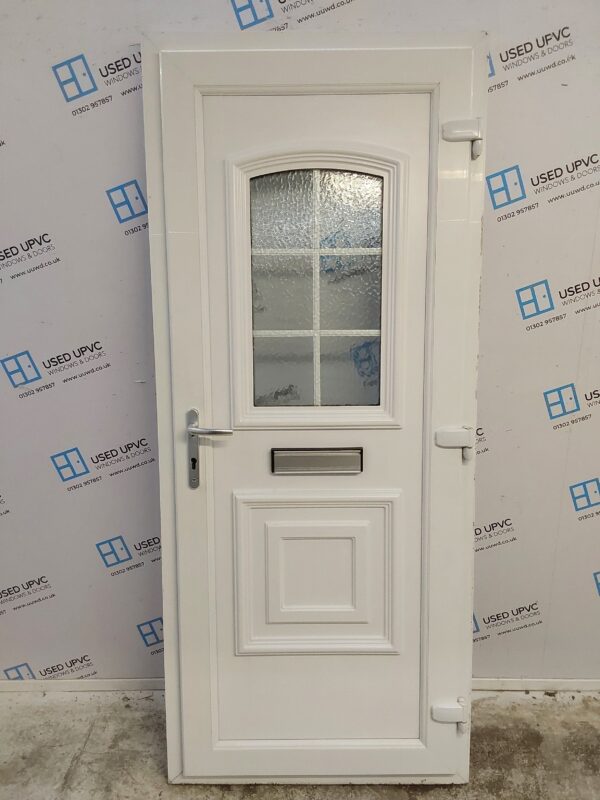 Used White Upvc Front Door 875mm x 2060mm 0357 - Image 2