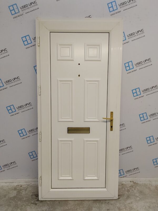 Used White Upvc Front Door 925mm x 2040mm 0606 - Image 2