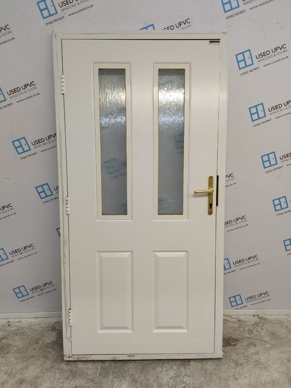 Used White Composite Back Door 1010mm x 2010mm 0494 - Image 2