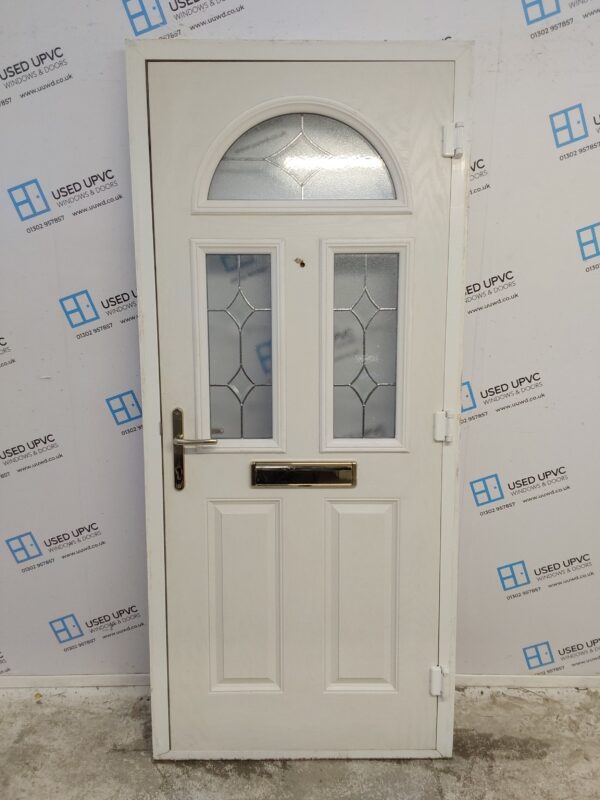 Used White Composite Front Door 910mm x 2045mm 0640 - Image 2