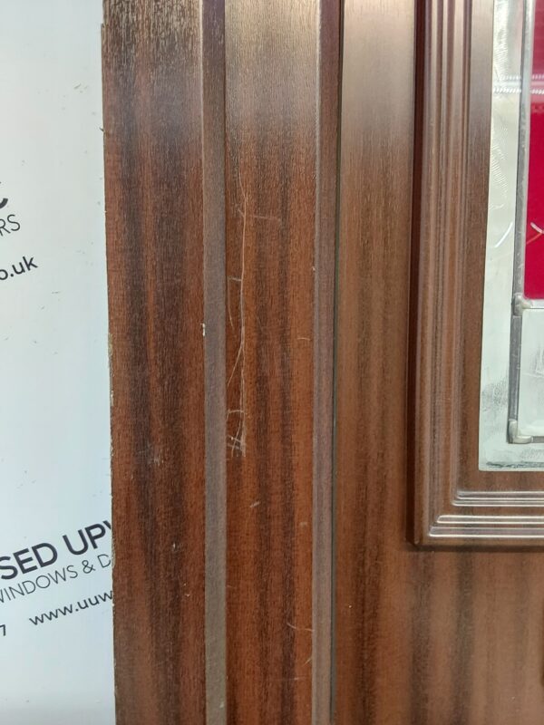 Used Woodgrain Upvc Front Door 885mm x 1995mm 0486 - Image 12