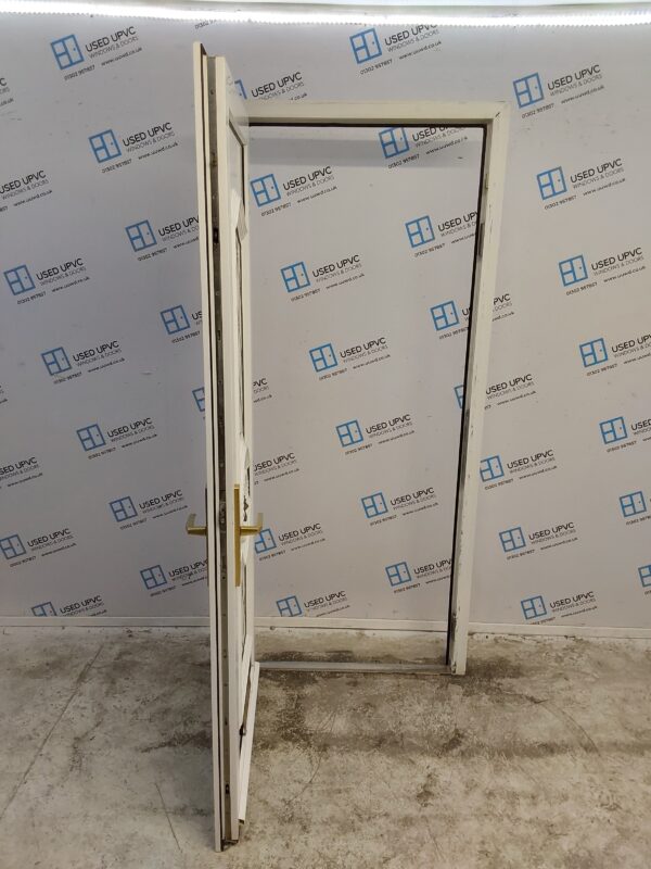 Used White Upvc Front Door 915mm x 2045mm (Reduce To 895mm) 0368 - Image 3