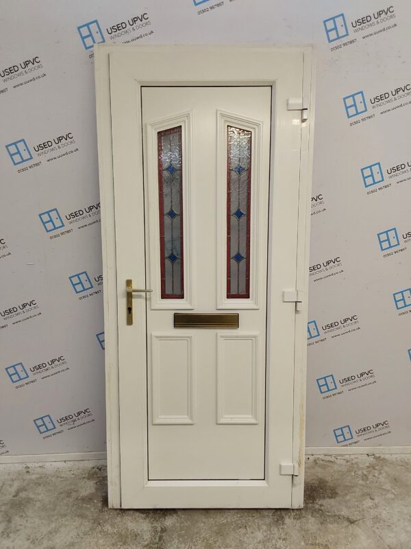 Used White Upvc Front Door 925mm x 2080mm 0350 - Image 2