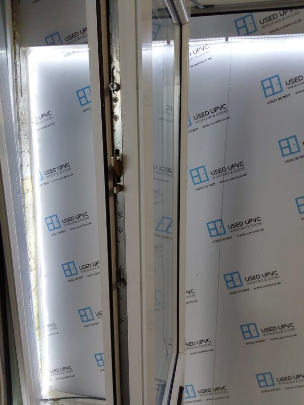 Used White Upvc Front Door And Toplight (Outwards Opening) 880mm x 2590mm 0239 - Image 3