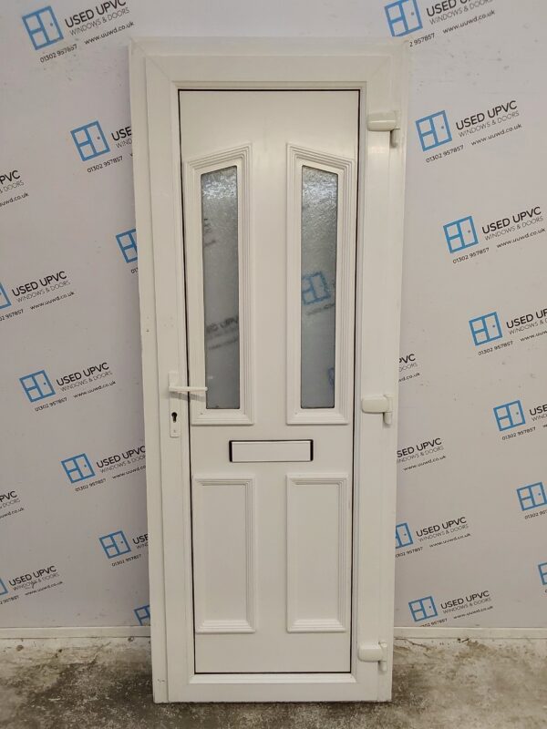 Used White Upvc Front Door 800mm x 2090mm 0149 - Image 2