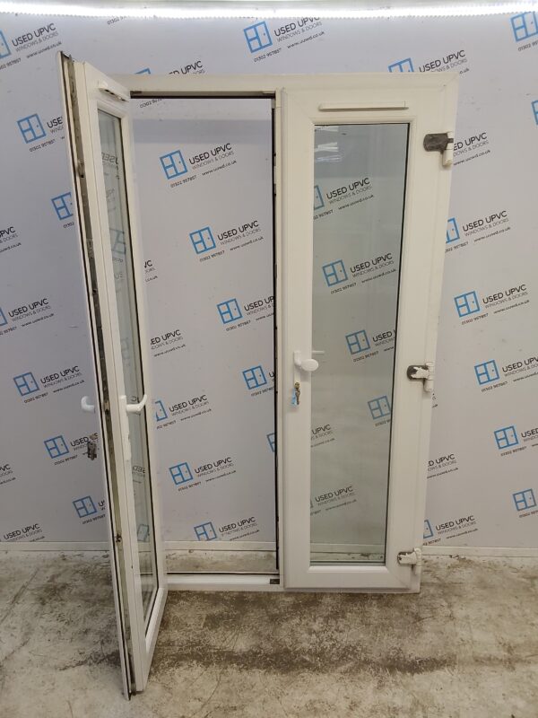 Used White Upvc French Doors 1190mm x 2060mm EA1 - Image 3