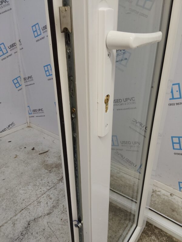 Used White Upvc French Doors 1190mm x 2060mm EA1 - Image 12