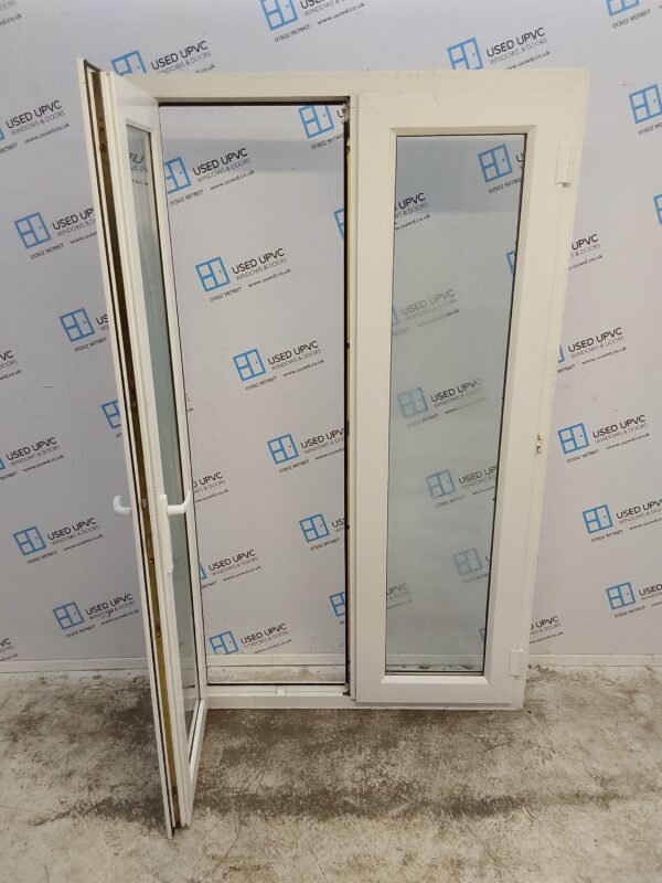 Used White Upvc French Doors 1190mm x 2020mm EA4 - Image 3