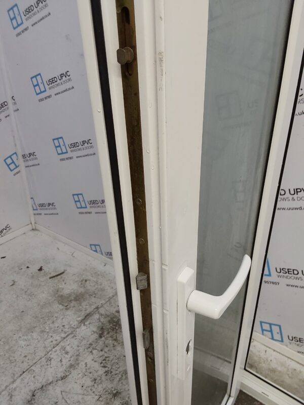 Used White Upvc French Doors 1190mm x 2020mm EA4 - Image 6