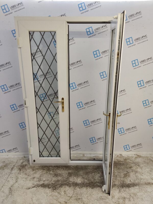 Used White Upvc French Doors 1185mm x 2065mm EA8 - Image 3