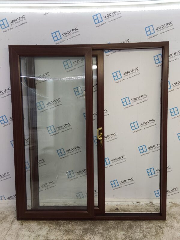 Used Woodgrain Upvc Sliding Patio Doors 1760mm x 2025mm EA9 - Image 3