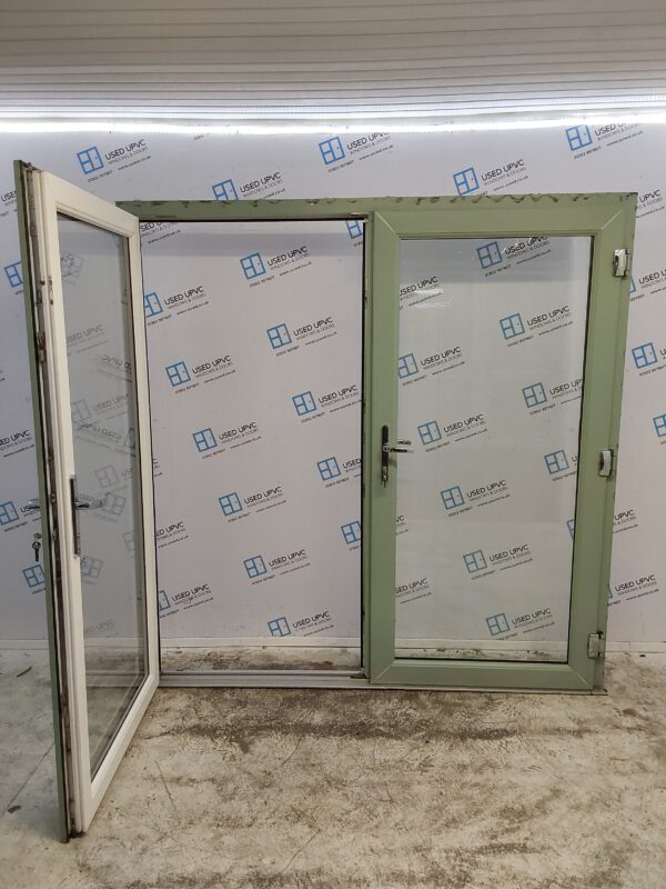 Used Chartwell Green Upvc French Doors 1990mm x 2020mm EA15 - Image 3