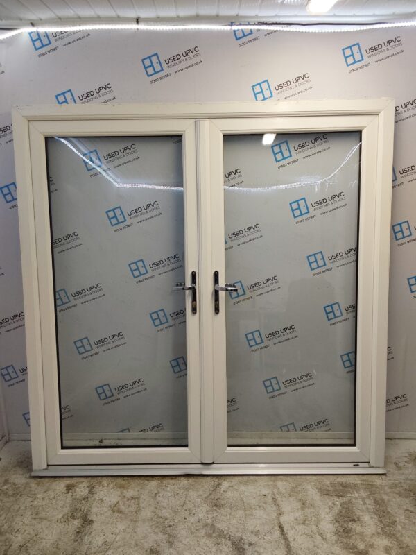 Used Chartwell Green Upvc French Doors 1990mm x 2020mm EA15 - Image 2