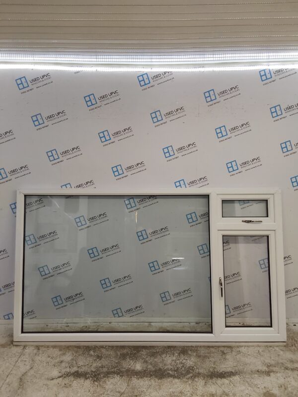 Used White Upvc Window 2365mm x 1380mm LW0016 - Image 3