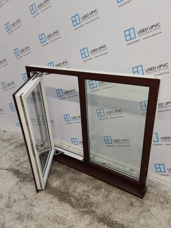 Used Woodgrain Upvc Window 1290mm x 1070mm C5043 - Image 3