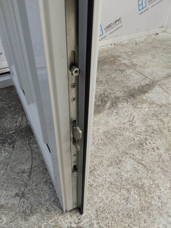 Used White Upvc Back Door 930mm x 2060mm (Reduce To 910mm) 0779 - Image 6