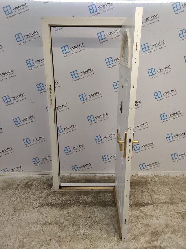 Used White Composite Front Door 920mm x 2070mm (Reduce To 900mm x 2050mm) 0781 - Image 3