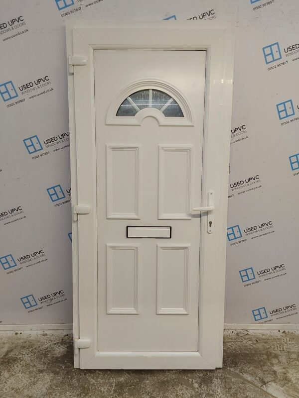 Used White Upvc Front Door 910mm x 2010mm 0529 - Image 2