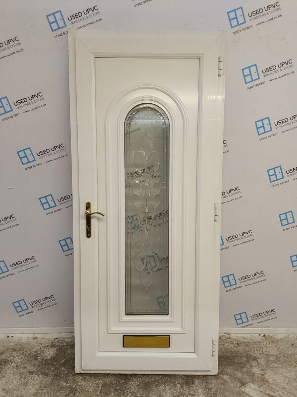 Used White Upvc Front Door 905mm x 2080mm 0462 - Image 2