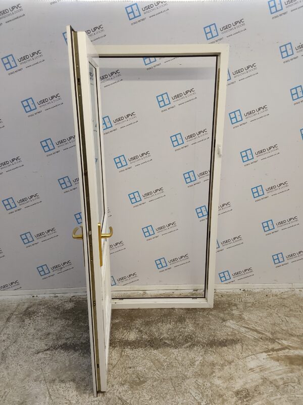 Used White Upvc Back Door 930mm x 1990mm 0447 - Image 3