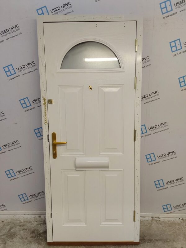 Brand New White Composite Front Door 885mm x 2095mm ND05 - Image 2