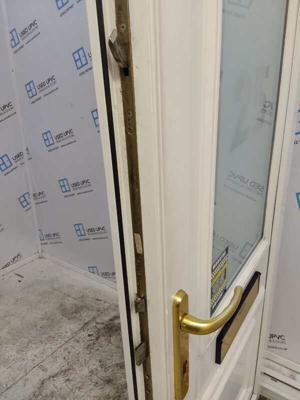 Used White Upvc Front Door And Side Panel 1215mm x 2060mm DS034 - Image 7
