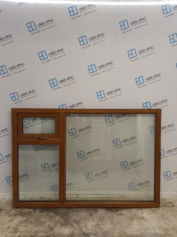 Used Oak Upvc Window 1800mm x 1210mm C7W04 - Image 3