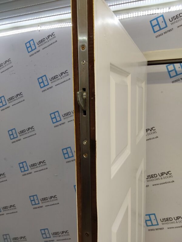 Used White Composite Back Door 875mm x 2035mm C7D004 - Image 4