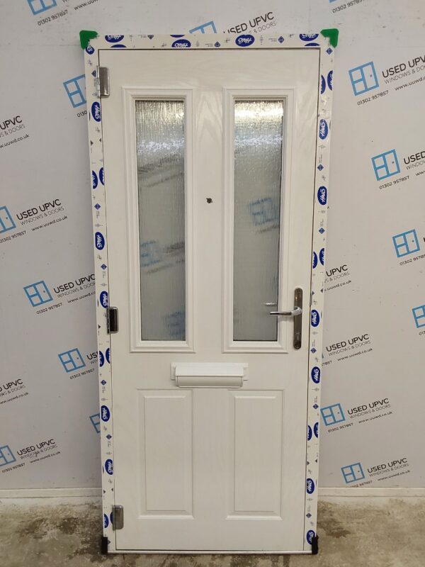 Brand New White Composite Front Door 870mm x 1985mm C1ND48 - Image 2