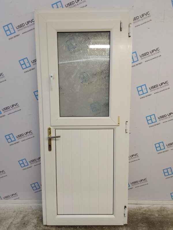 Used White Upvc Stable Back Door 870mm x 2100mm 0456 - Image 2