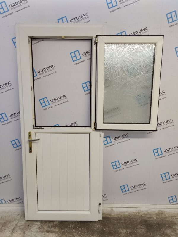 Used White Upvc Stable Back Door 870mm x 2100mm 0456 - Image 6