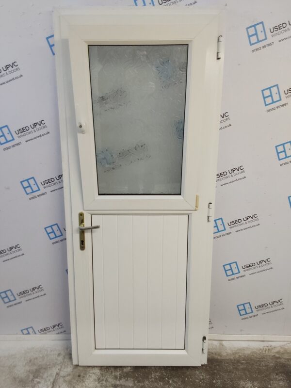 Used White Upvc Stable Back Door 870mm x 2100mm 0456 - Image 4