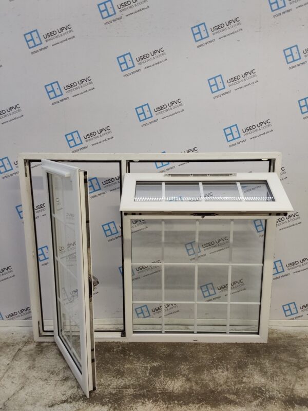 Used White Upvc Window 1535mm x 1240mm SC1026 - Image 3