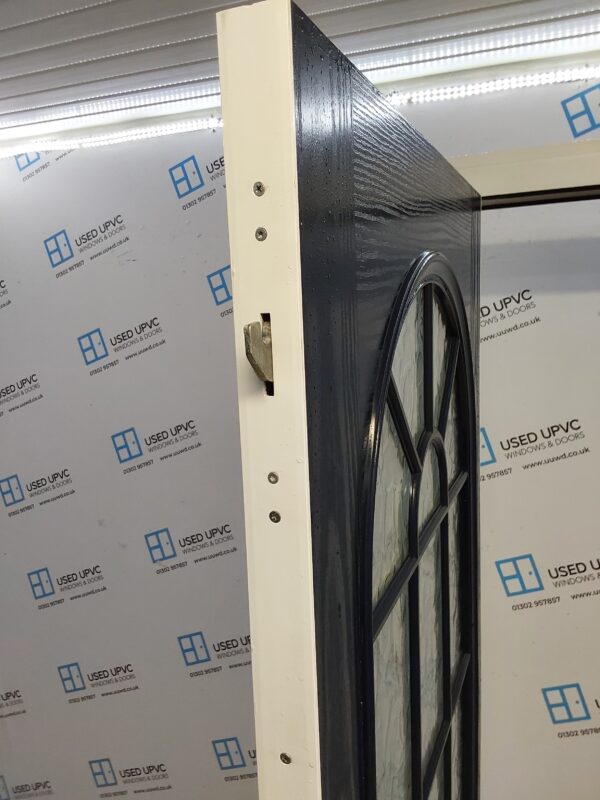 Used Dark Blue Composite Front Door And Side Panel 1360mm x 2090mm (Reduce To 2070mm) DS037 - Image 4