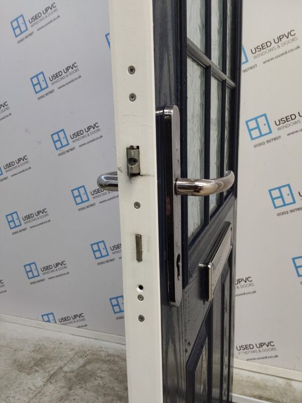 Used Dark Blue Composite Front Door And Side Panel 1360mm x 2090mm (Reduce To 2070mm) DS037 - Image 5