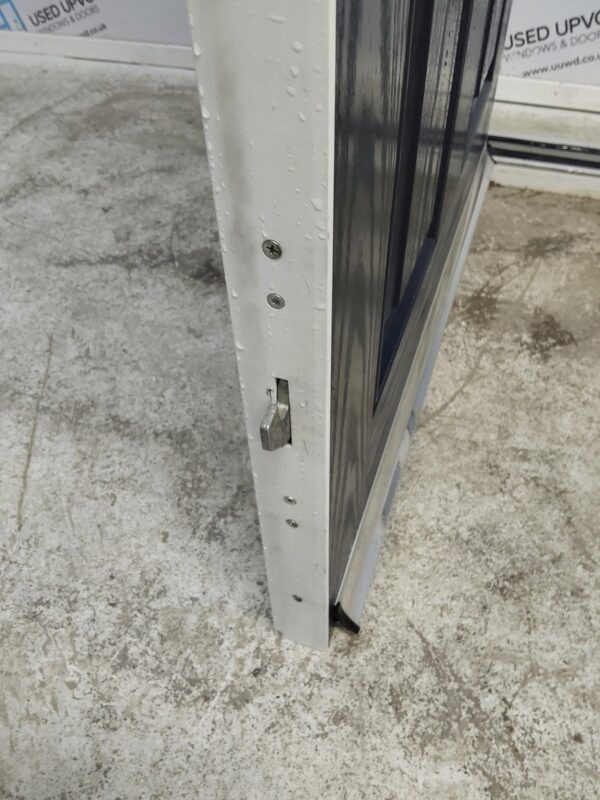 Used Dark Blue Composite Front Door And Side Panel 1360mm x 2090mm (Reduce To 2070mm) DS037 - Image 6