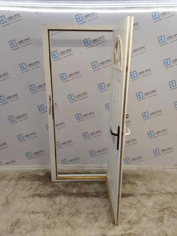 Used White Composite Front Door 920mm x 2100mm (Reduce To 890mm) 0455 - Image 3