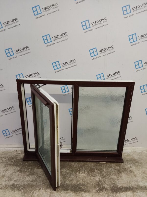 Used Woodgrain Upvc Window 1290mm x 1060mm C5032 - Image 2