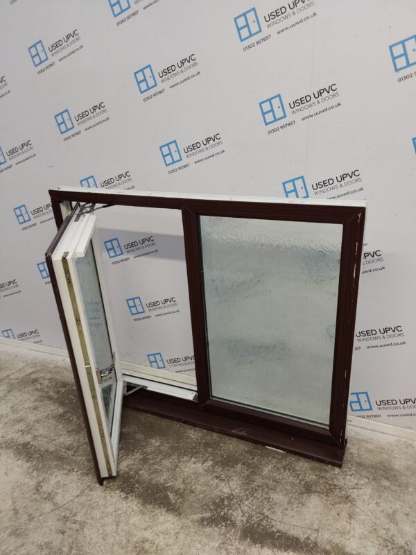 Used Woodgrain Upvc Window 1290mm x 1060mm C5032 - Image 3