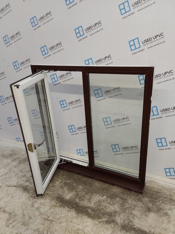 Used Woodgrain Upvc Window 1190mm x 1190mm C5028 - Image 3