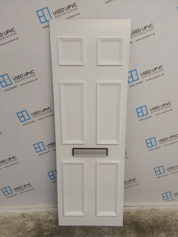 Used White Upvc Front Door Panel 601mm x 1790mm x 28mm UFDP0018 - Image 4