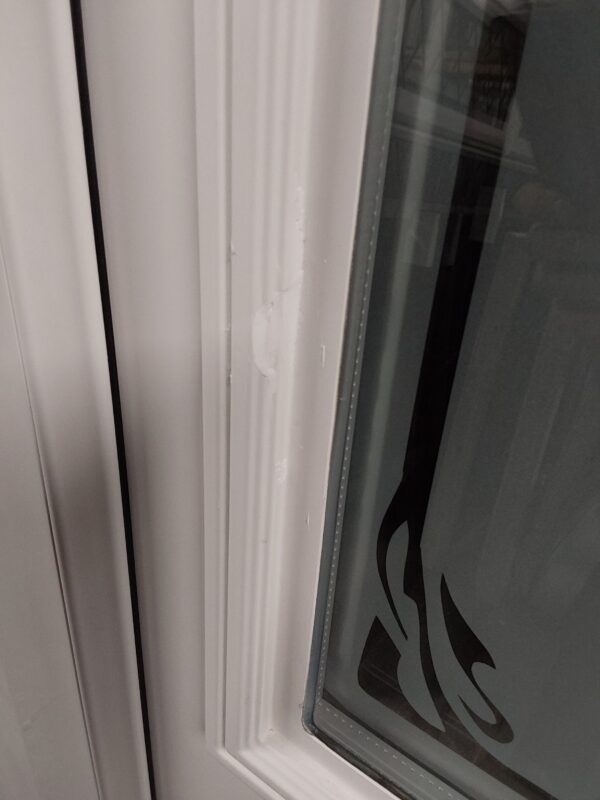 Used White Upvc Front Door And Side Panel 1215mm x 2060mm DS034 - Image 4