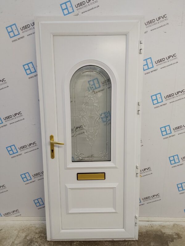 Used White Upvc Front Door 890mm x 2050mm C7D080 - Image 2