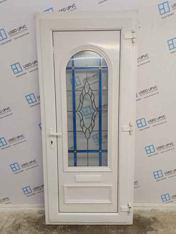 Used White Upvc Front Door 925mm x 2130mm (reduce to 910mm x 2115mm) C7D031 - Image 2