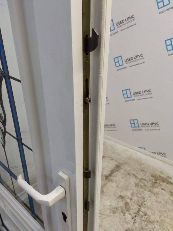 Used White Upvc Front Door 925mm x 2130mm (reduce to 910mm x 2115mm) C7D031 - Image 8