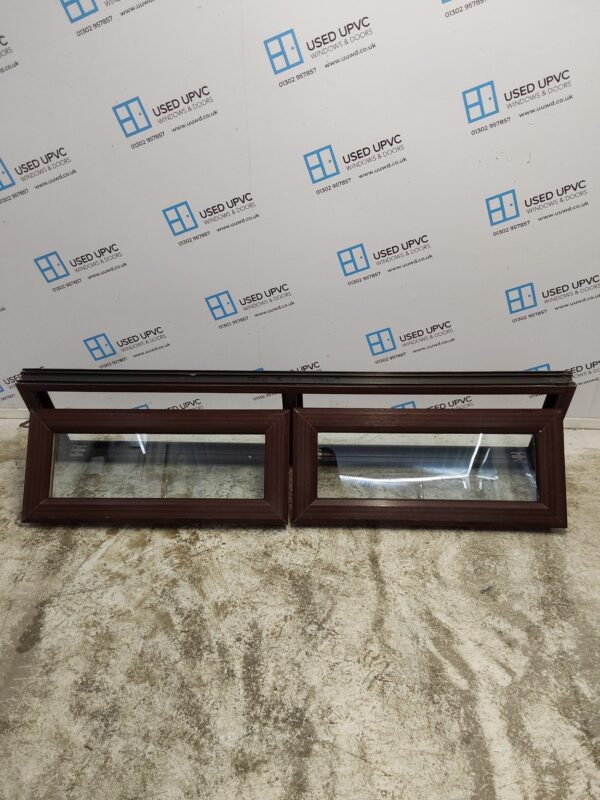 Used Woodgrain Upvc Window 1755mm x 415mm SC1055 - Image 2